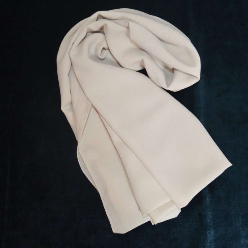 Foulard Mousseline Beige