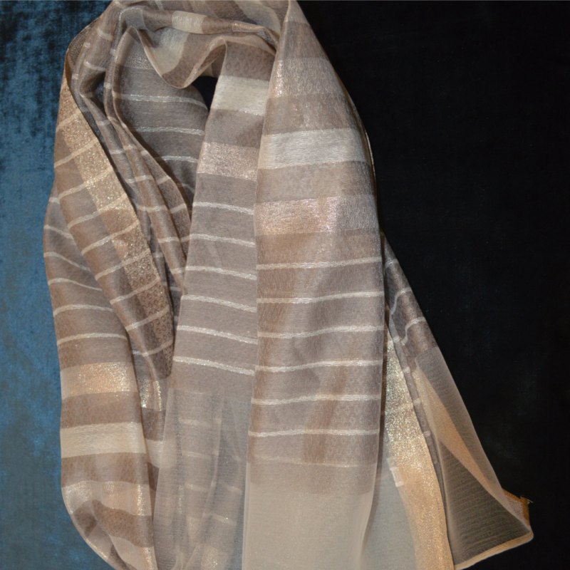 Foulard So chic beige / marron – Image 3