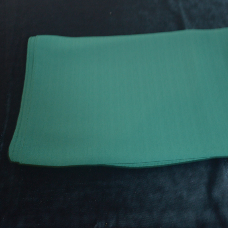 Foulard Mousseline Vert Emeraude – Image 2