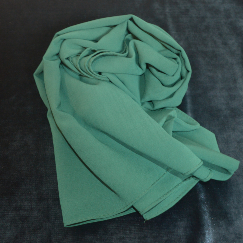 Foulard Mousseline Vert Emeraude