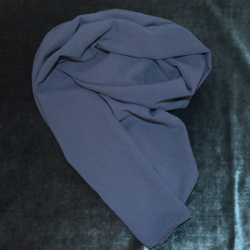 Foulard Mousseline Bleu