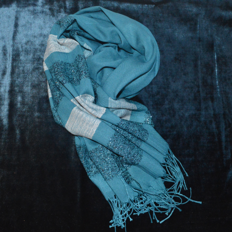 Foulard Pashmina Vert Emeraude